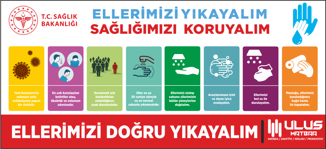 ellerimizi yıkayalım korona Ulus Matbaa